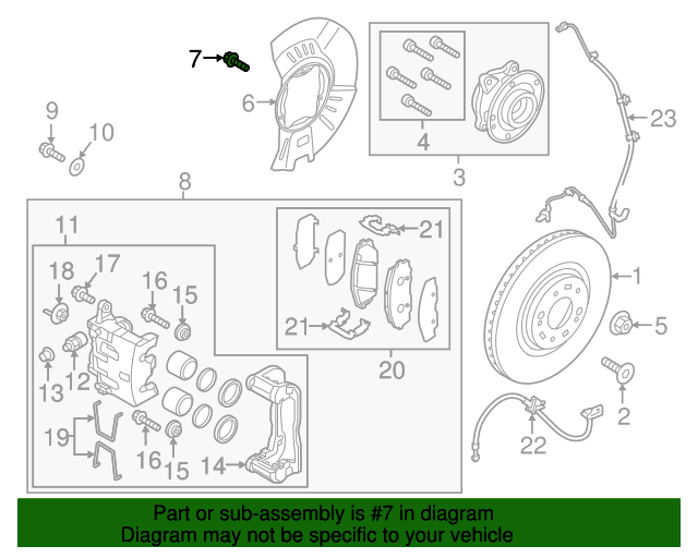 20152018 Kia Sedona Splash Shield Bolt 1124006126K