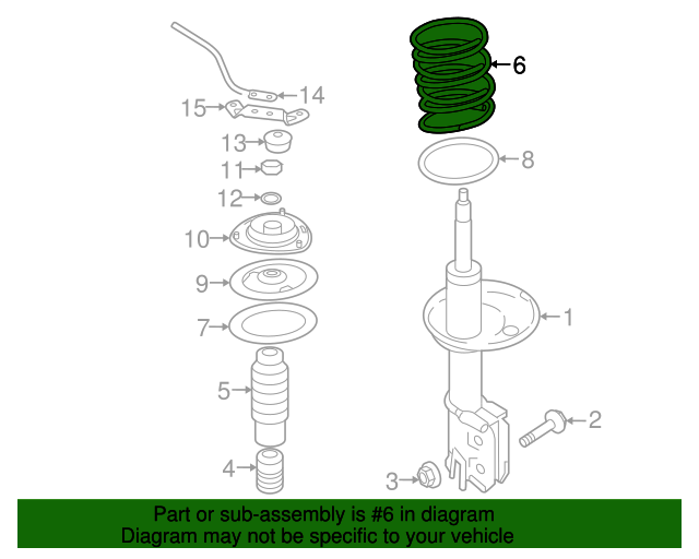54630 2E100DS Coil Spring 20052010 Kia Sportage World Kia Parts
