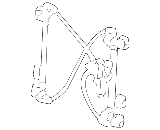 Front Passenger Side Power Window Regulator and Motor Assembly - GM (10390765)