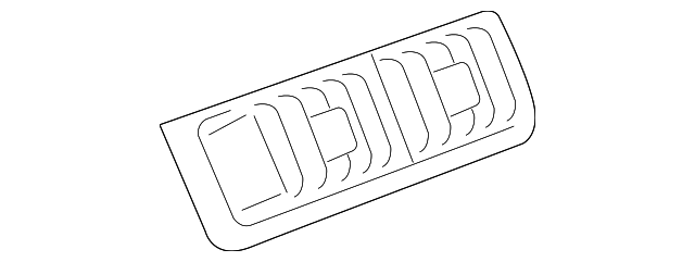 Ebony Auxiliary Floor Air Outlet - Buick (25770289)