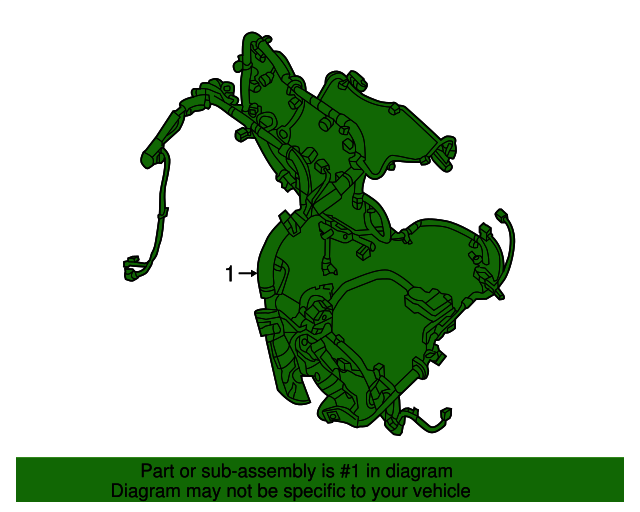 240129HT5C Wire Harness 2018 Nissan Altima Nissan OEM Parts Direct