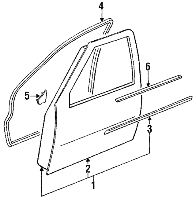 Belt Weather-Strip 1986-1995 Nissan (80821-01G00) Image