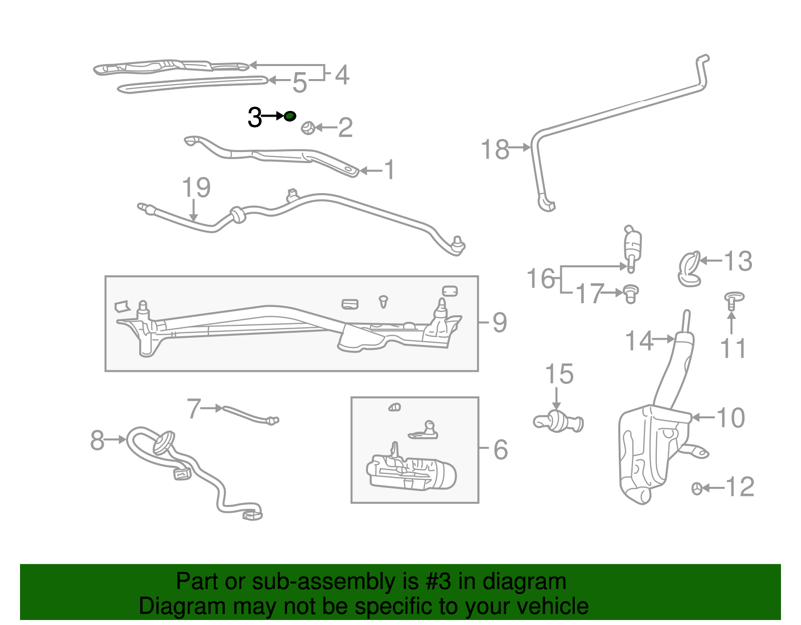 Wiper Arm Cap - GM (12367275)