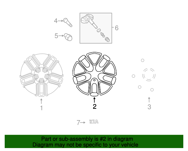 4CF40AC950 Spare Tire Hardware Kit, Tire Sold Separately 20122016