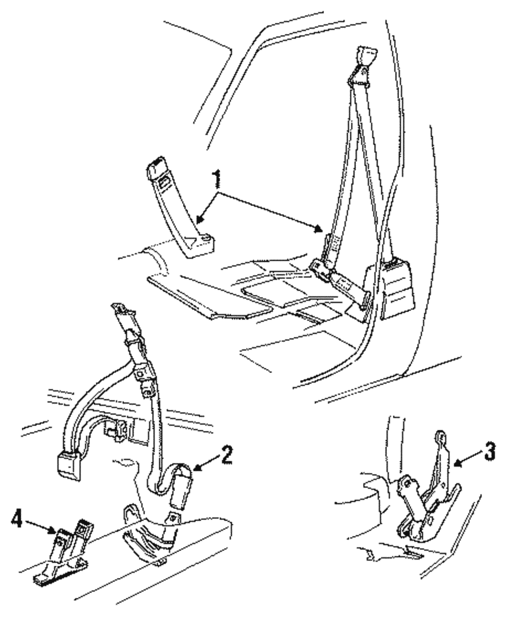 Rear Belt Assembly - GM (12381971)