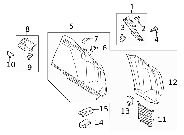 2015-2024 Porsche Macan Lower Pillar Trim 95B-867-768-G-1E0 | OEM  