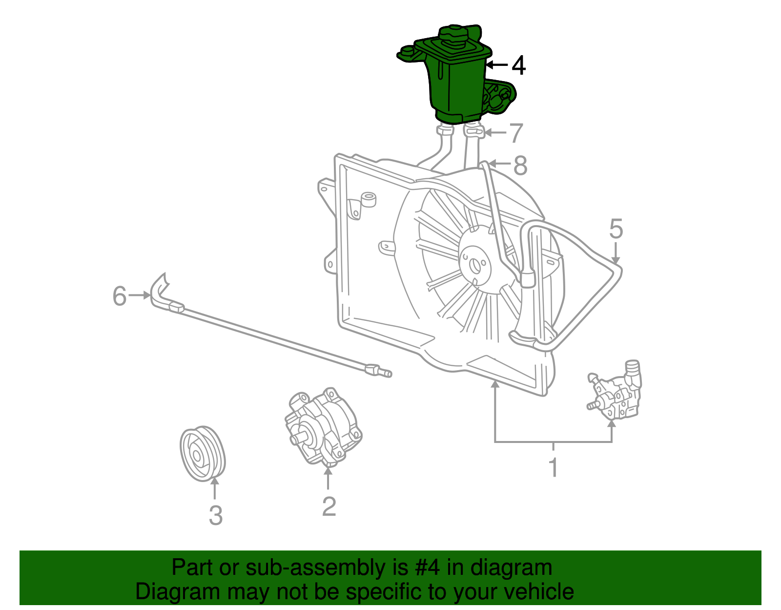 Reservoir - Ford (YW4Z-8C630-AA)
