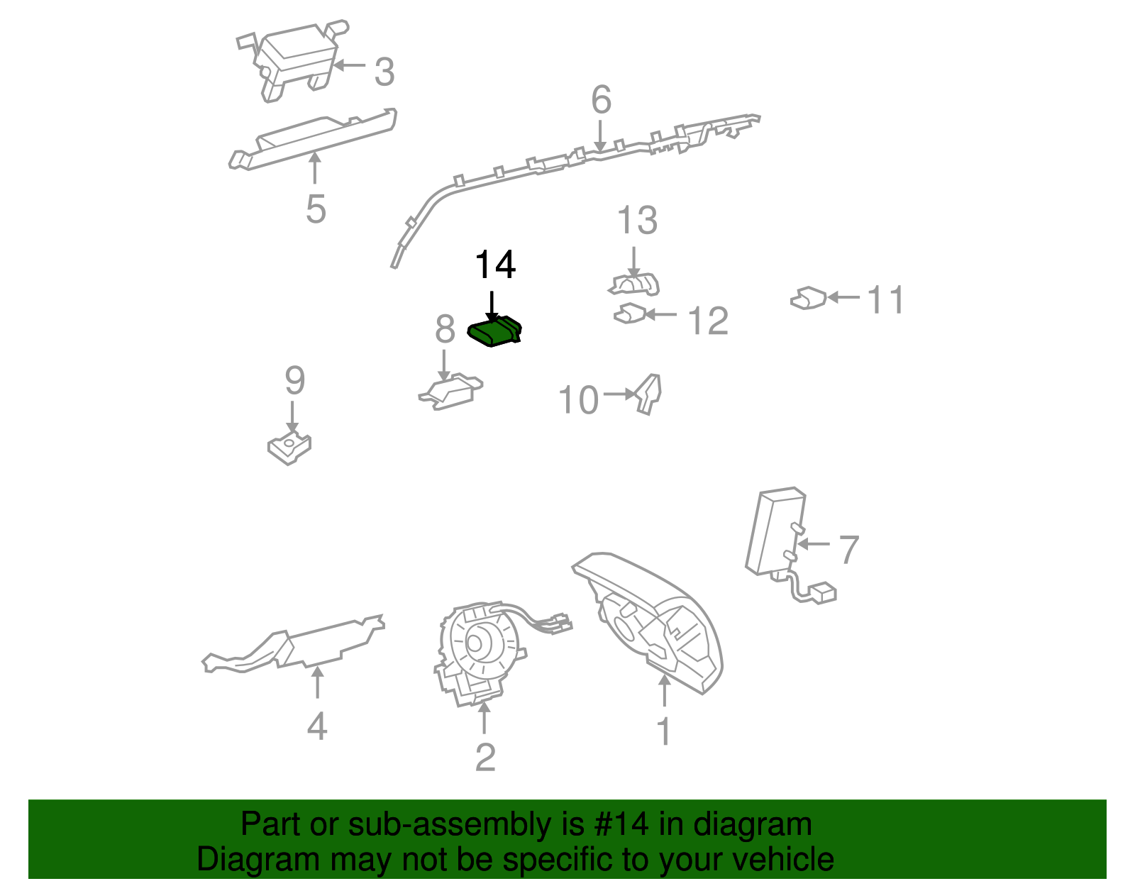 Passenger Discriminating Sensor - Toyota (89952-47040)