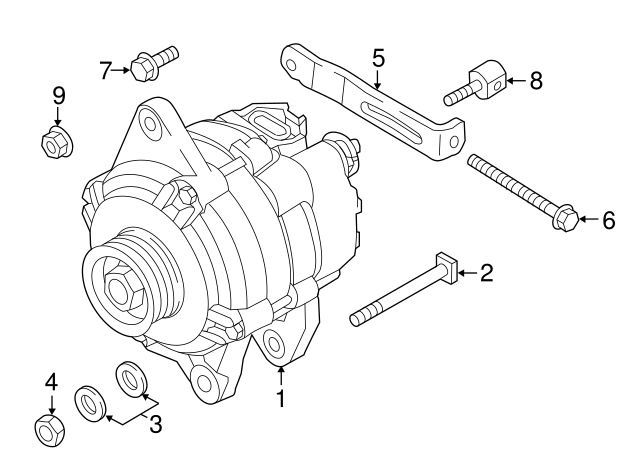 MF911644 - Bracket Bolt 2013-2024 Mitsubishi | Mitsubishi Direct Parts 