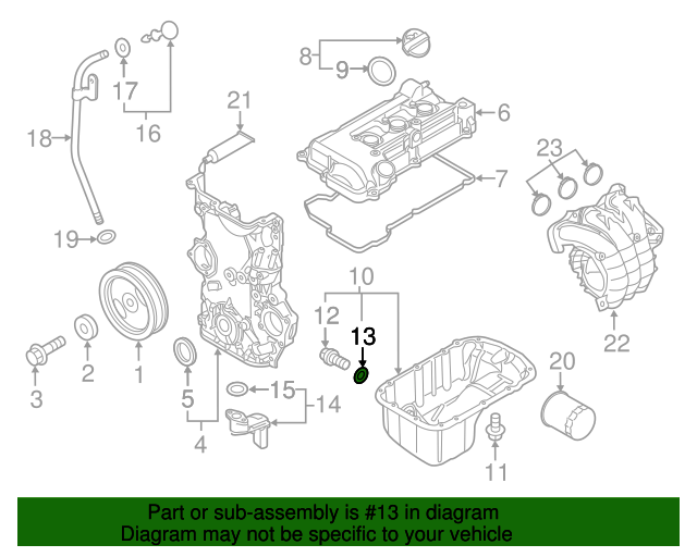 MD050317 Engine Oil Drain Plug Gasket 19852024 Mitsubishi