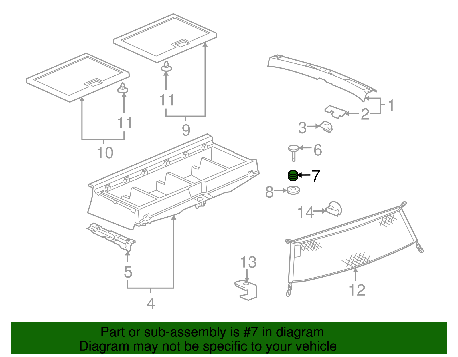 Tray Spring - GM (10306946)