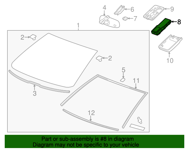 20102017 GM Remote Control Door Lock Receiver 13503204 GM