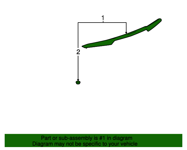 20142019 Chevrolet Corvette Rounded Edge Spoiler in Paint to Match