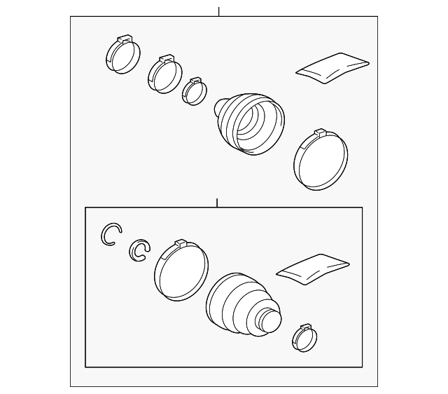 Boot Kit - Toyota (04429-48071)