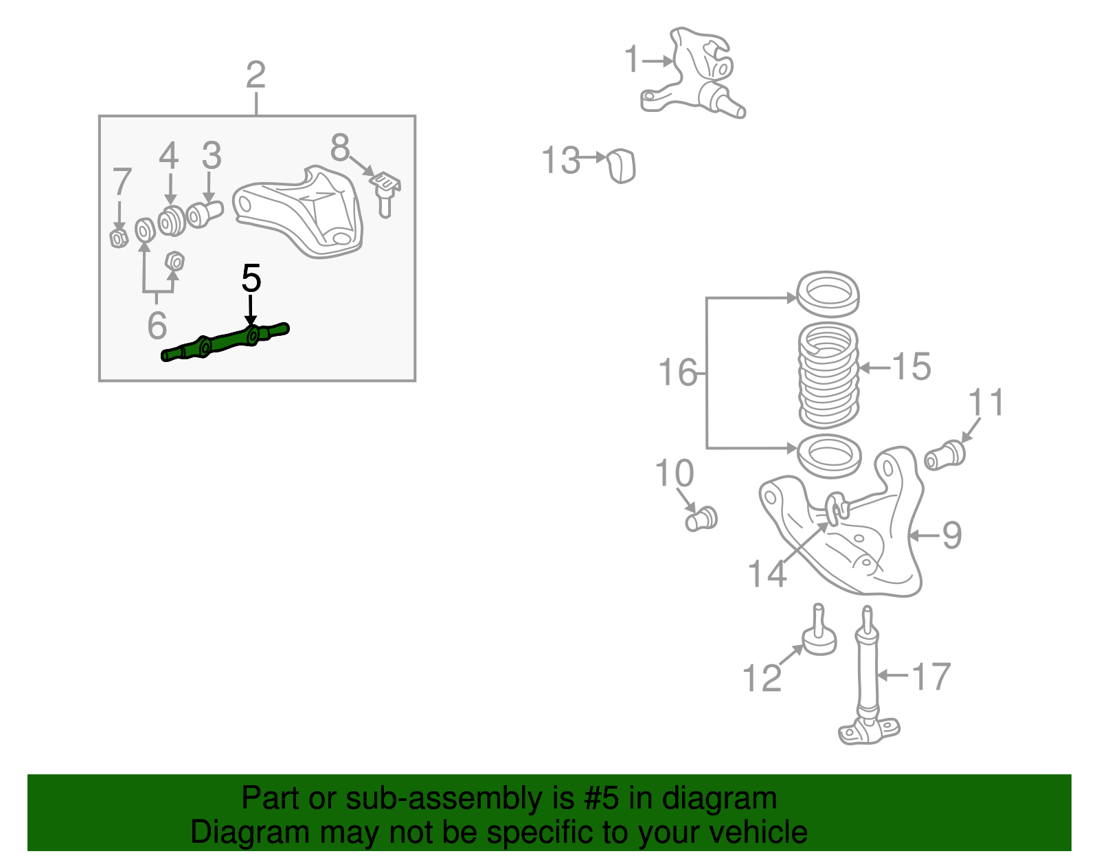 Control Arm Shaft - GM (12385857)