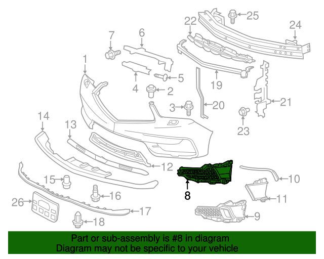 Genuine OEM Acura Grille Part 71102TZ5A20 Acura Parts For Less