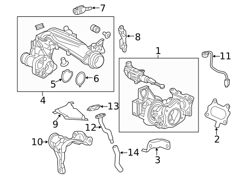 Turbocharger & Components for 2020 Honda Civic OEM Parts Online