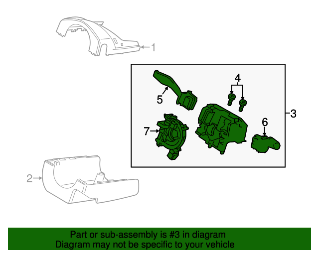Housing Assembly Steering Column JR3Z3F791LB