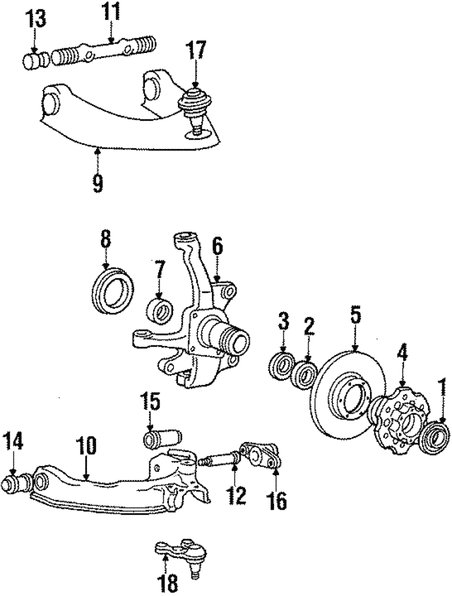 1984-2004 Mitsubishi Wheel Bearings MB160670 | Auto Parts