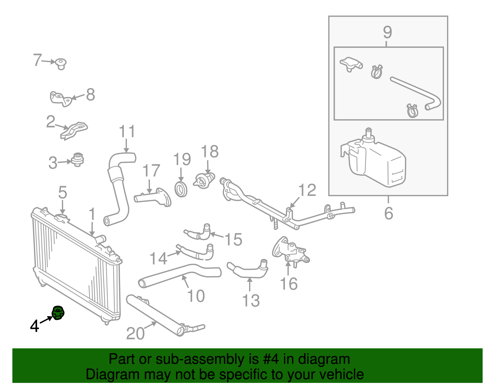 Support, Radiator, Lower - Scion (16535-03050)