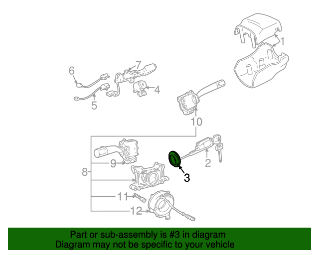 19962000 Toyota RAV4 Steering Column Cover Plug 6957342020 Toyota