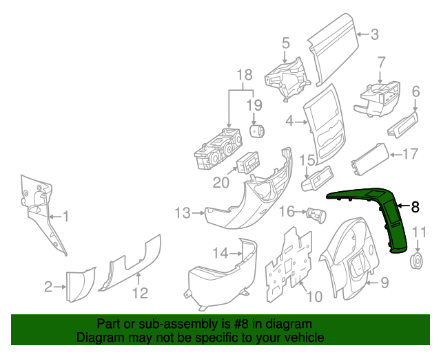 Genuine Mercedes-Benz Center Cover 906-689-00-37-7K28