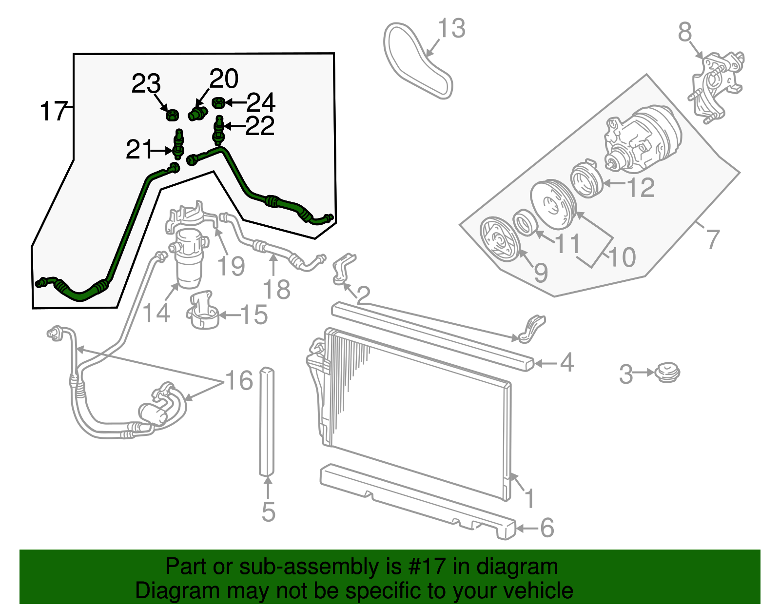 Evaporator Tube - GM (25701691)
