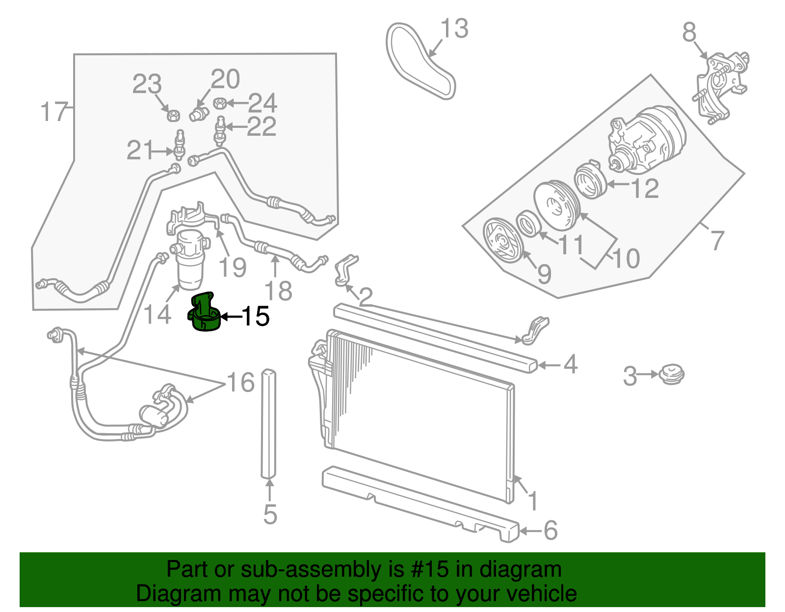 Dehydrator Bracket - GM (25675795)
