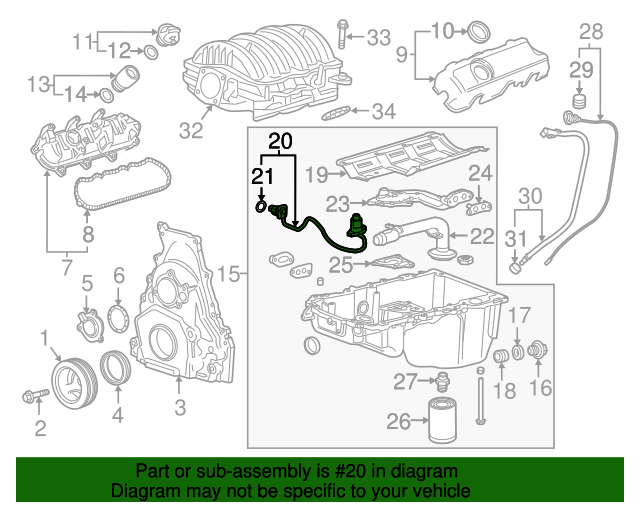 12644779 OEM GM Oil Level Sensor GM Parts Center