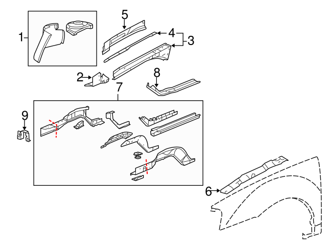 Genuine GM Parts 10437870 Driver Side Front Bumper Bracket Genuine General Motors Parts Genuine GM Parts 10437870 Driver Side Front Bumper Bracket Genuine General Motors Parts