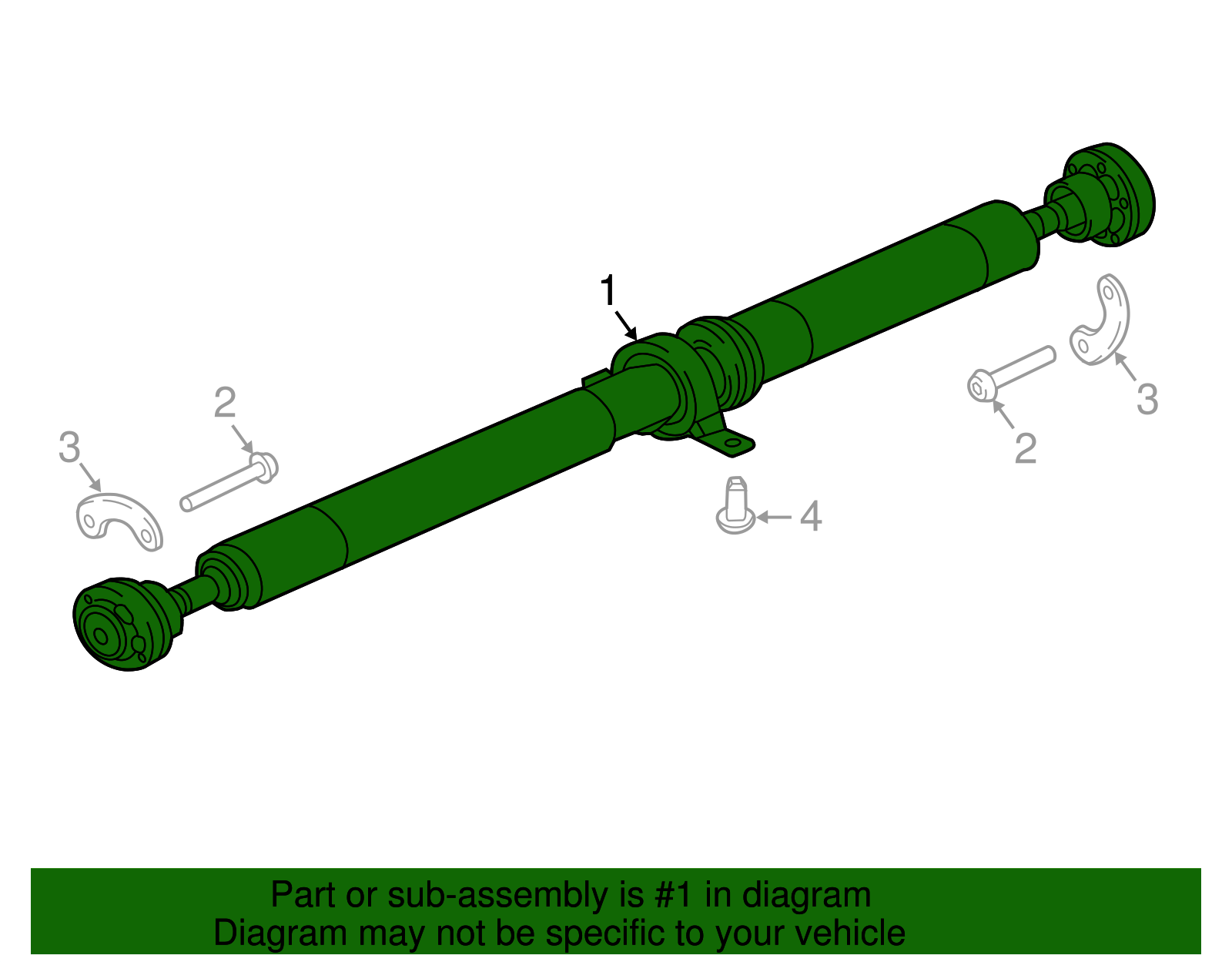 20182020 Land Rover Range Rover Velar Drive Shaft Assembly LR092692