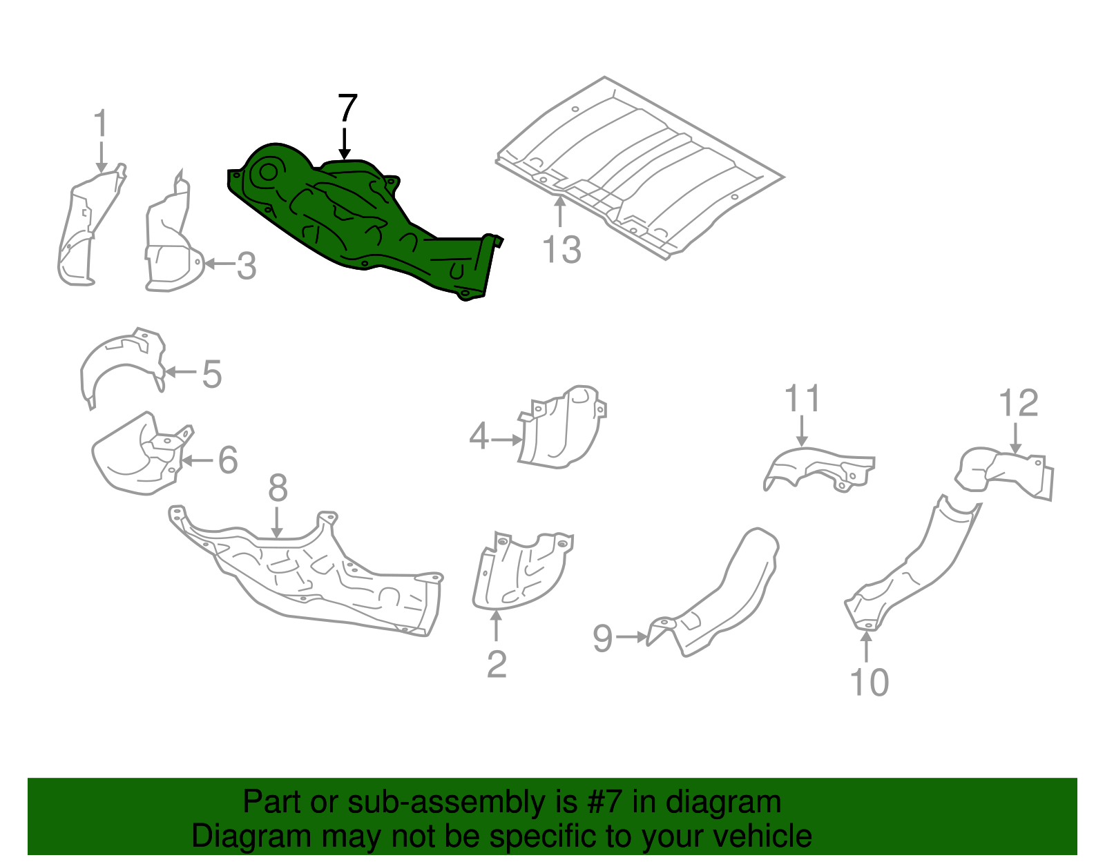 Exhaust Heat Shield - Scion (SU003-01156)