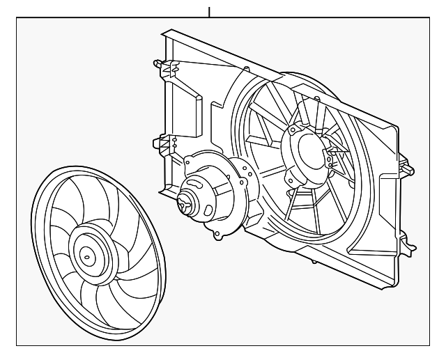 ACDelco Engine Cooling Fan 15-81809 13427160