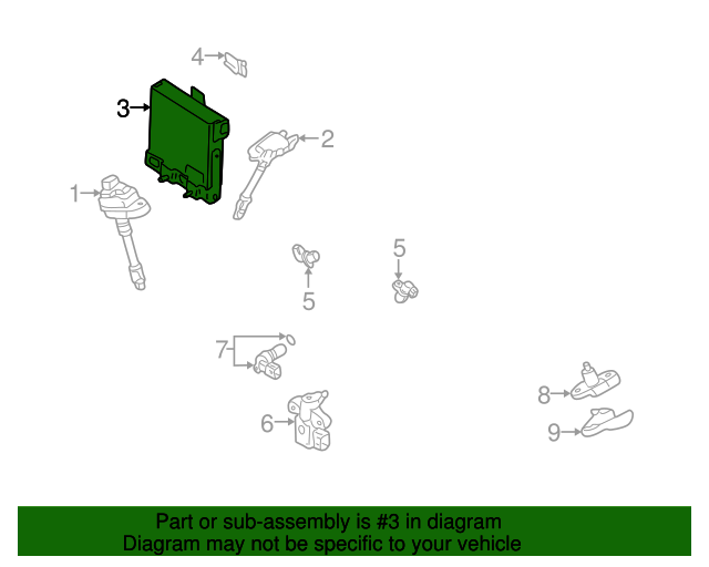 237104W023 Engine Control Module 2001 Nissan Pathfinder Nissan