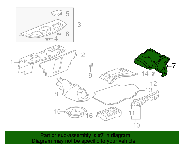 20012005 Lexus IS300 Trunk Side Trim 6471453020C0 Longo Lexus