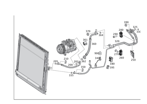 Refrigerant Line Routing for 2016 Mercedes-Benz GL63 AMG | Buy Mercedes ...