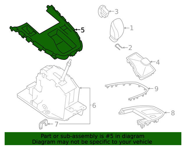 20202022 Subaru Shift Indicator 35179AN01B Subaru Parts Store
