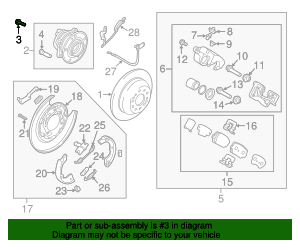 2013-2023 Hyundai Hub Assembly Mount Bolt 54561-2B100 | OEM Parts Online