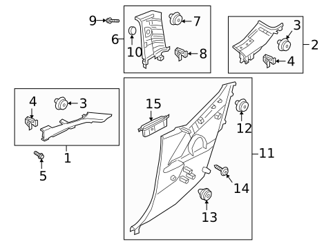 Interior Trim - Quarter Panels for 2022 Hyundai Veloster N #0