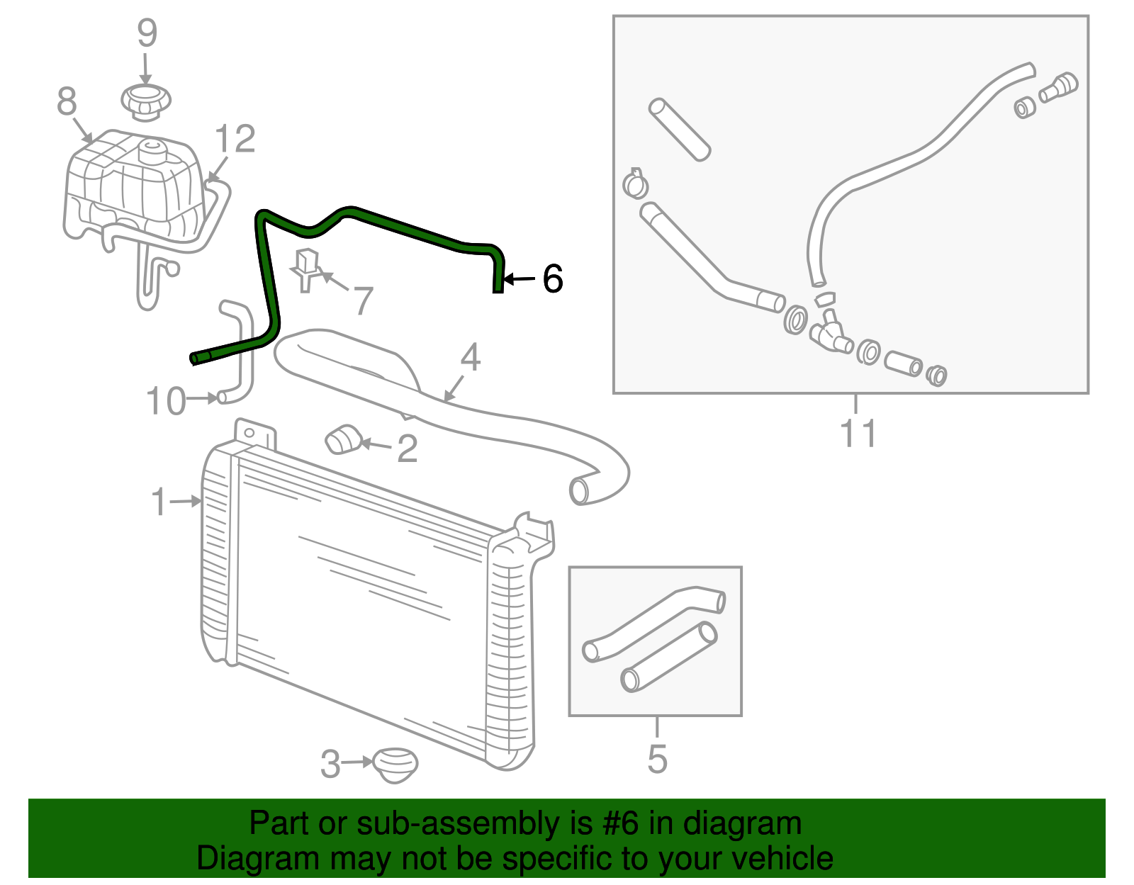Hose, Rad Vent Inl (19130369)