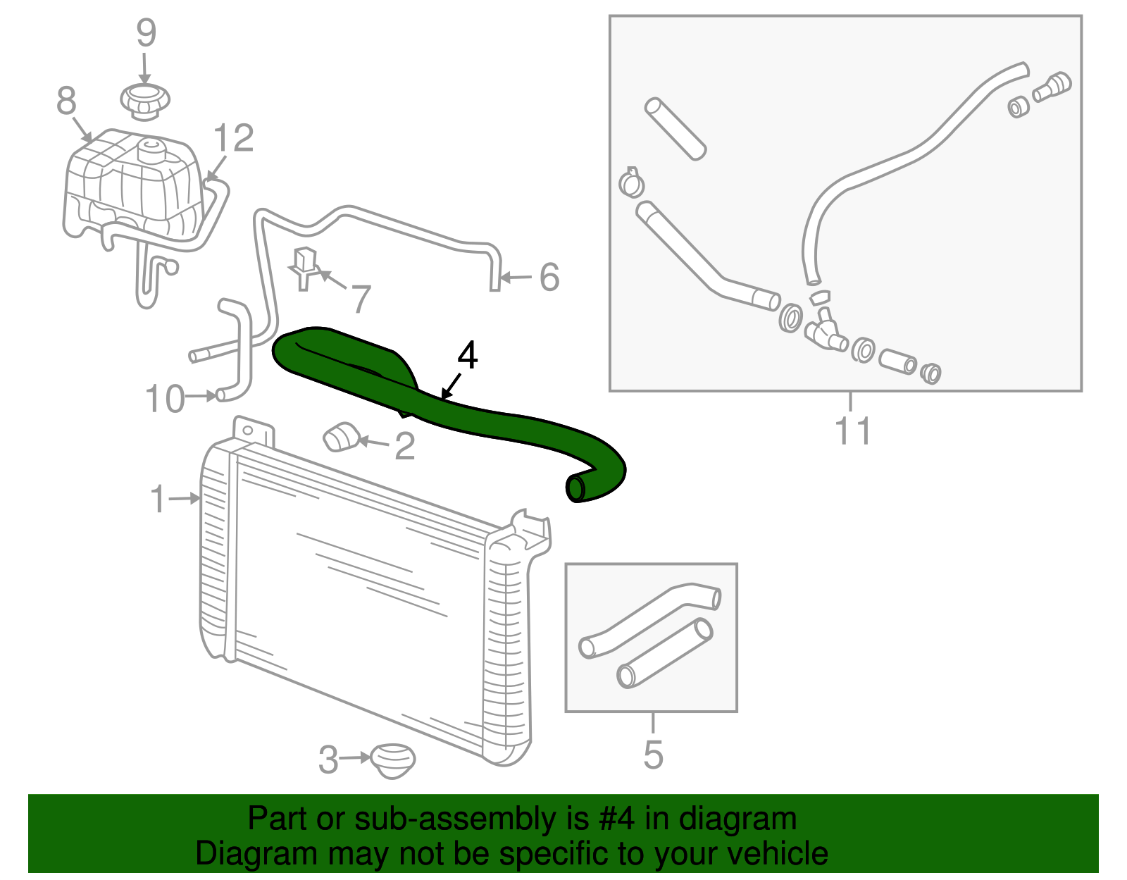 Hose, Rad Inl (19130367)