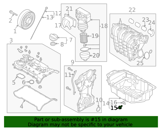 20202021 Hyundai Drain Plug 2151227001 OEM Parts Online