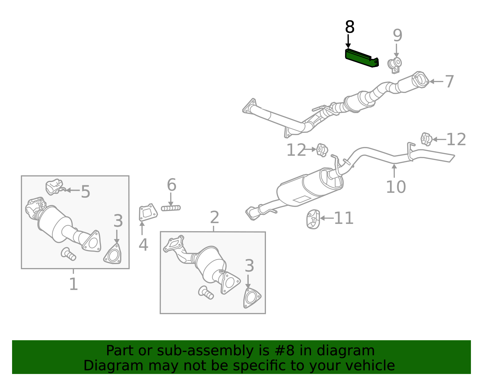 Exhaust Front Bracket - GM (84317051)