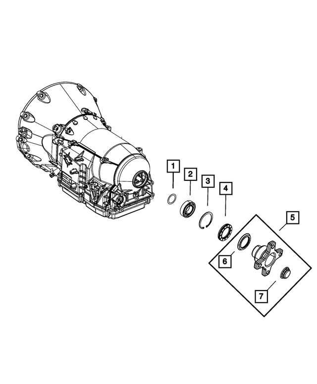 20052020 Mopar Output Shaft Seal Slinger 52108626AA Mopar Estores