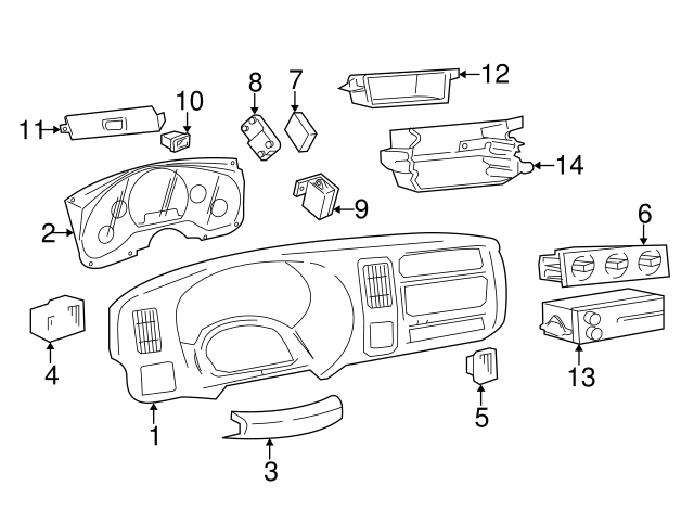 thumbnail interactive-video image 1 of Genuine OEM GM Headlamp Switch For 2011-2015 Chevy Cruze (No Fog Lamps) 94725717 1 of 4