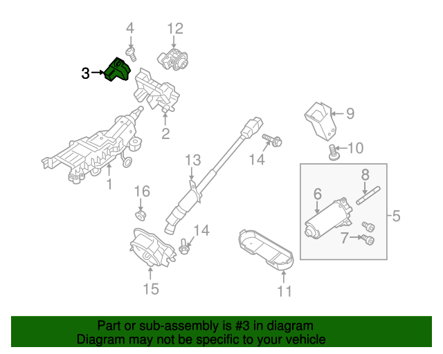 20072012 Ford Steering Wheel Position Sensor 8T4Z3F818A Online