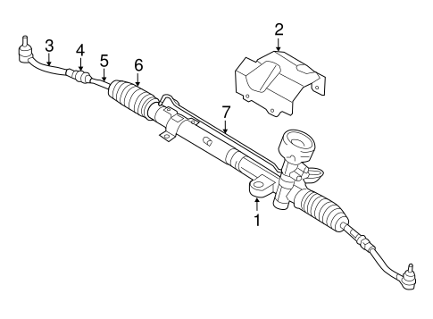 Steering Gear & Linkage for 2011 Hyundai Accent #0