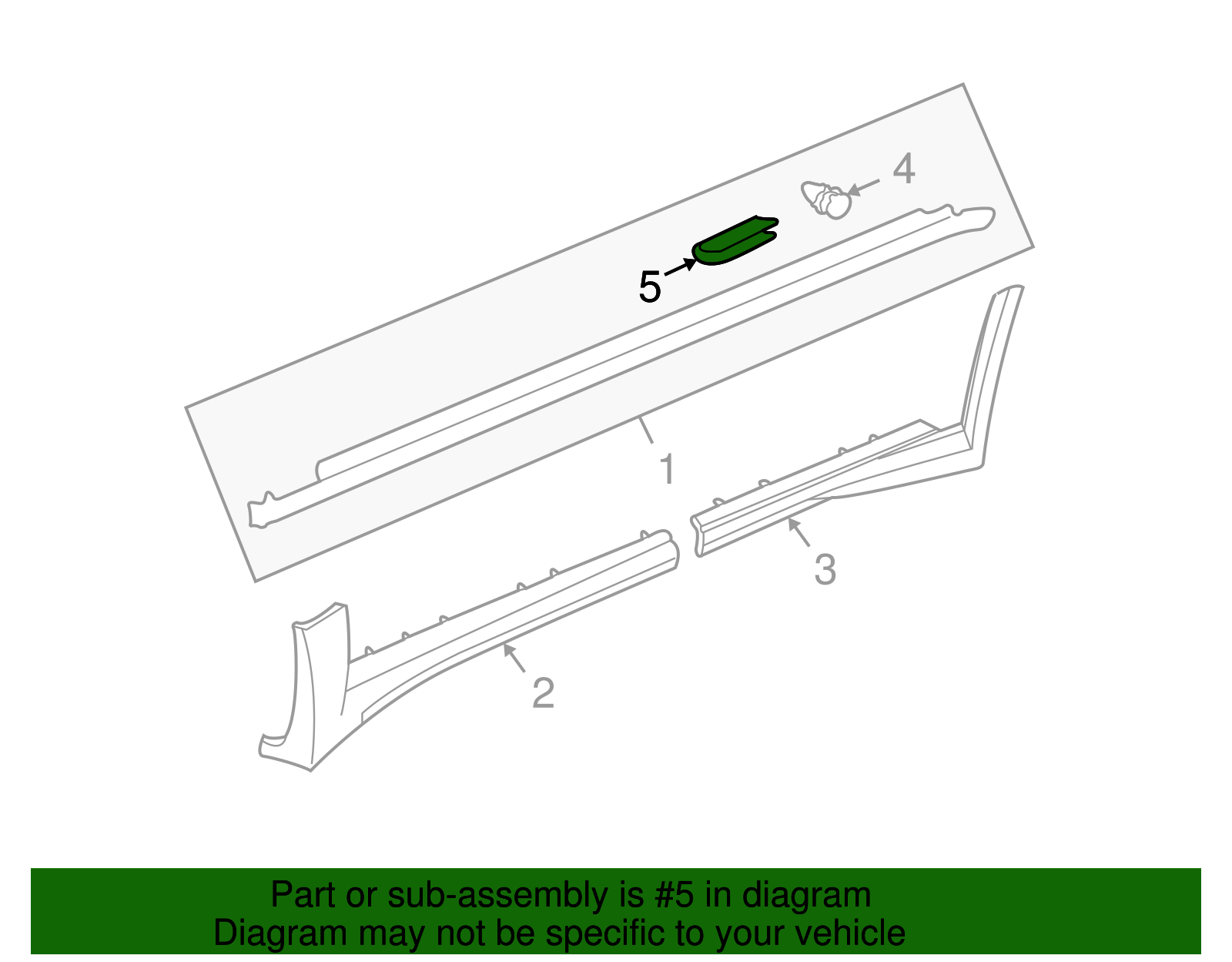 Rocker Panel Molding Retainer - GM (25704001)