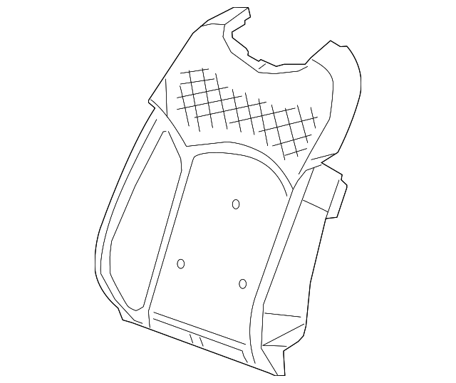 Driver Seat Back Pad - GM (84107580)