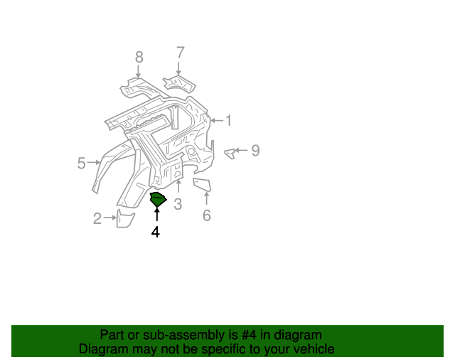 Genuine Mitsubishi Endeavor Left Front Roof Rack Cover – OEM MR987861 2004-2011